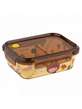 Контейнер (Ланч-бокс) ст "Машины мечты" 2отд. 950мл 19,5*14,5см h6см боросилик./ст 405А