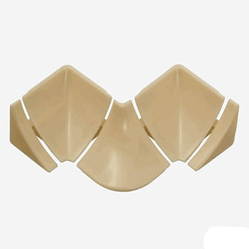 Набор комплектующих к плинтусу д/столешницы слоновая кость И ПС-Н5К-Ф1 