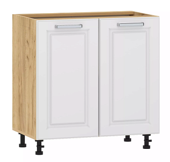 Тумба кухонная "Вокс" 100.02 800 (Меренга, Дуб Крафт Золотой) без столешницы