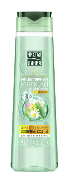 Шампунь Чистая линия Сила 5 трав д/всех типов 400мл