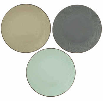 *Тарелка подстановочная MILLIMI Аметист 27см керамика 3 цвета