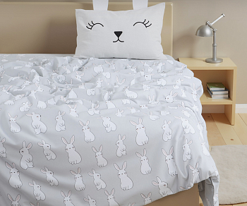 КПБ ЭТЕЛЬ 1,5 сп Cute rabbit 143*215 см, 150*214 см, 50*70 см -1 шт, 100% хл, бязь 6480770