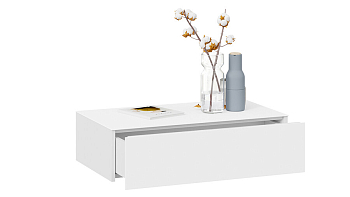 Стол туалетный Глосс ТД 319.05.01 Белый глянец/Стекло Белый глянец