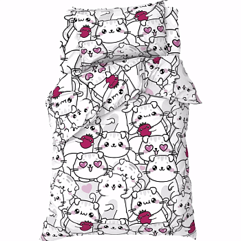 КПБ "Этель"  1,5сп Sweet cats 143*215 см, 150*214 см, 50*70 см -1 шт, 100% хл, бязь 7582919