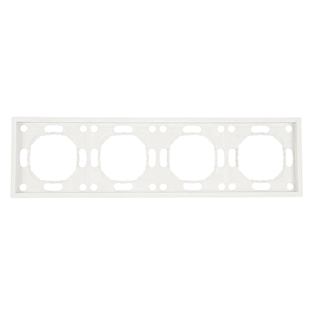 Рамка 4-м Эмили, PFR00-5004-01, белый фарфор, soft touch *49887