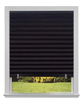 Самоклеящиеся шторы-плиссе Skandi, размер 90*180см, цвет черный