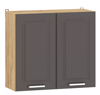 Шкаф навесной "Вокс" 100.31 800 (Софт Графит, Дуб Крафт Золотой) без столешницы