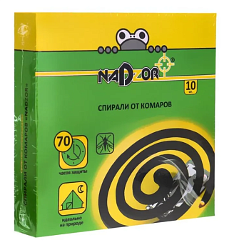 Спирали от комаров черные 10шт SPIR60E