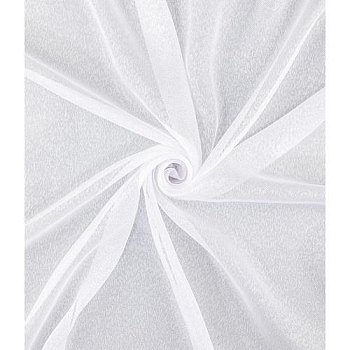 *Тюль Канвас 200*280 с утяжелителем белый ГП