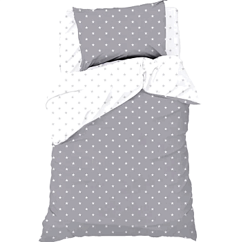 КПБ Этель  1,5сп "Звёздочки" 143*215 см, 150*214 см, 50*70 см -1 шт, 100% хлопок 9694321