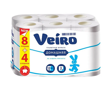 Туал.бумага  NoName 2-х сл. (12рул) 1С212NNS