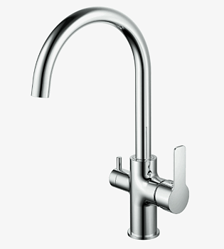 Смеситель д/кухни, R-излив с подключением к фильтру K27 