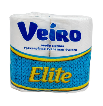 Туал.бумага VEIRO DELICA 3-х сл. (4рул)  9С34