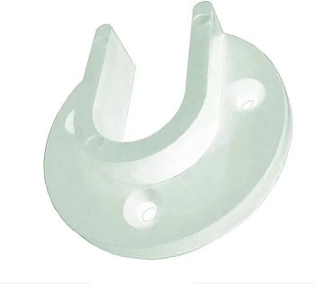 Штангодержатель для деревянной штанги белый пластик