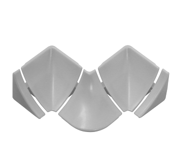 Набор комплектующих к плинтусу д/столешницы металлик И ПС-Н5К-Ф1 