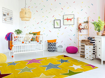 Ковер PLAY RUGS 1.33*1.9 дизайн L435A YELLOW/CREAM 