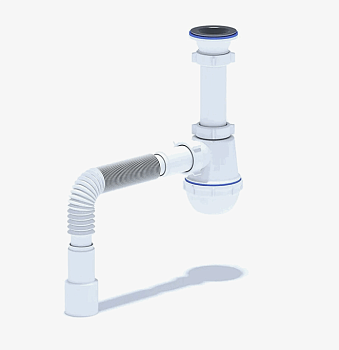 Сифон ANI Грот 1,1/2*40 с гофрой 40*40/50 А0115
