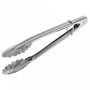 Щипцы кулинарные нерж "Ракушки" 22,5х2,5х3см на картоне (ДМ)	066107 