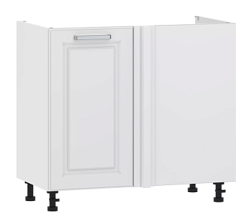 Тумба под мойку угловая 100.11 1000 "Вокс" Меренга, Белый 100.11 1000