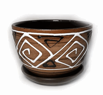 Кашпо 0,75 литра с подставкой Сузорье (d=14см) 10с921