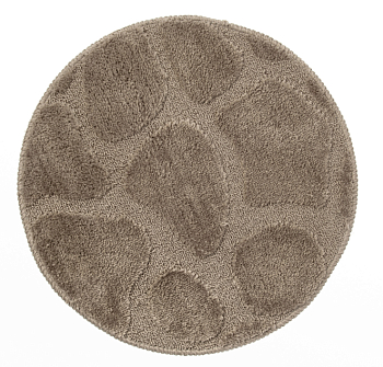 Коврик интерьерный круглый, D 50 см, "Камни", микрофибра 77314
