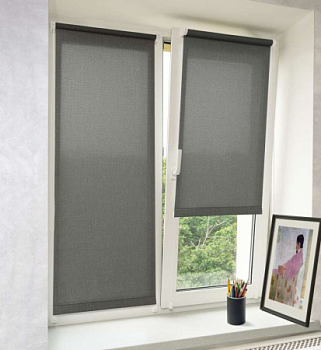 Рулонная штора СРШ-01М-2721 66(62)/170 Аура серая РБ