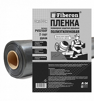 Пленка п/эт. 3м технич.150мк 2сорт рукав Fiberon PVD2150F