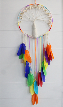 Украшение-оберег "Ловец Снов-Дерево жизни" 30*100см 216-037