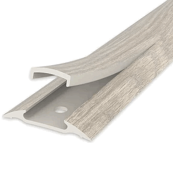 Порог с монтажным каналом 36мм 1,6 Дуб беленый 203