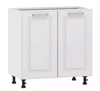 Тумба кухонная со столеш. 100.02 800 "Вокс" Меренга, Белый 2 двери 100.02 800