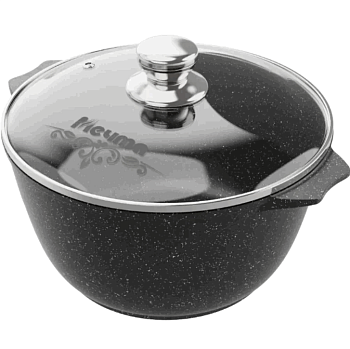 Кастрюля МЕЧТА 2,0л АП Гранит black