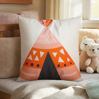 Подушка декор. Этель "Вигвам" 30*30 см велюр 100% п/э 10850074