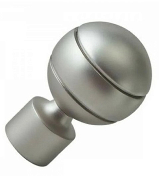 ***Наконечник 16мм ковка люкс сатин-хром Шар модерн  (2шт.)