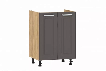 Тумба под мойку "Вокс" 100.04 600 (Софт Графит, Дуб Крафт Золотой) без столешницы