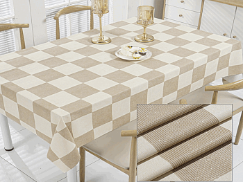 Клеенка ПВХ на тканевой основе Dekorelle Eleganta 005-1, разм. 1,4*20м 