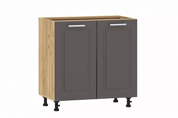 Тумба кухонная "Вокс" 100.02 800 (Софт Графит, Дуб Крафт Золотой) без столешницы