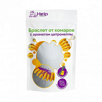 Браслет Спираль HELP от комаров c аром. цитронеллы в дисплей-боксе 288/36  80338