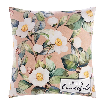 Подушка Этель "Life is beautiful" 40*40 см, 100% п/э 7516079