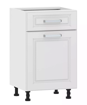 Тумба кухонная со столеш. 100.08 500 "Вокс" Меренга, Белый 1 ящик 1 дверь 100.08 500