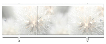 Экран цельный под ванну 1,70 Монолит Серо-беж. пластик. рама (Метакам)