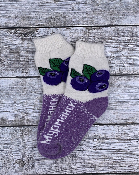 Носки шерстяные "Черника" 37-40р 100107