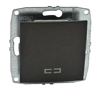 Механизм выключателя Mono 1кл с/п L/D графит (1/12/120)