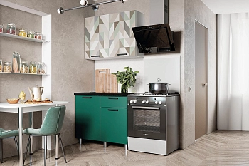 Кухня 1,0 Ева (Зеленый лес)