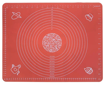 Коврик силикон. д/раскатки теста с принтом 50*40см VETTA 