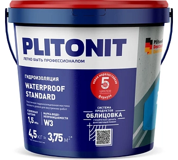 Мастика гидроизоляционная WaterProofStandart 4,5кг