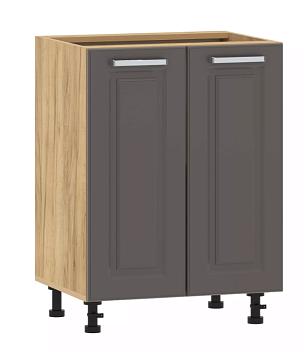Тумба кухонная "Вокс" 100.02 600 (Софт Графит, Дуб Крафт Золотой) без столешницы