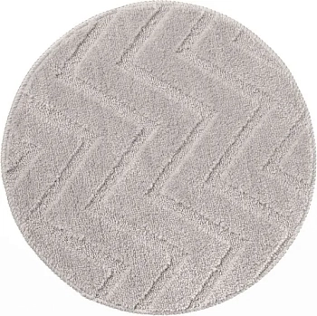 Коврик интерьерный круглый, D50см, "Зигзаг", микрофибра 77315