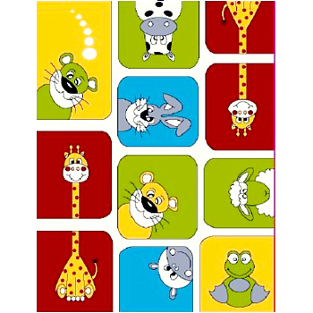 Ковер COLOR 1.2*1.7 дизайн F625A WHITE/WHITE