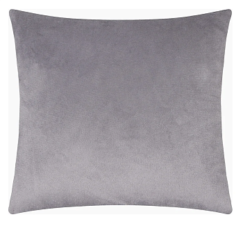 Подушка декор. ЭТЕЛЬ серый 30*30см велюр 9849753