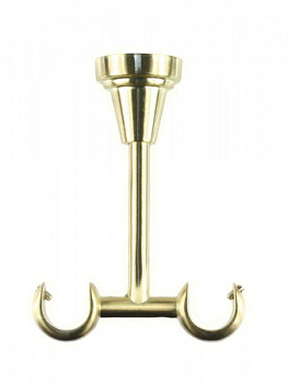 *Кронштейн потолочный  16мм ковка люкс золото